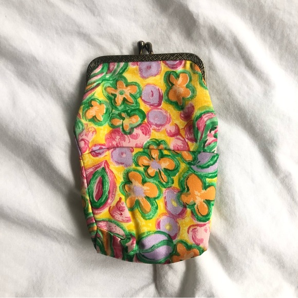 Vintage 60s Floral Kiss Lock Coin Purse - Picture 2 of 8